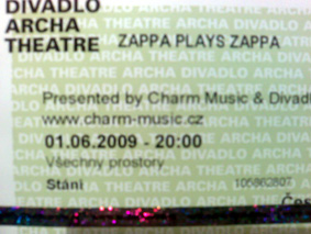Zappy Plays Zappa live byl masakr / Praha, 01. 06. 2009