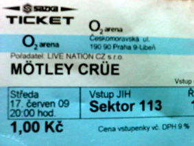 Máme lupeny na Mötley Crüe / Praha, 10. 06. 2009